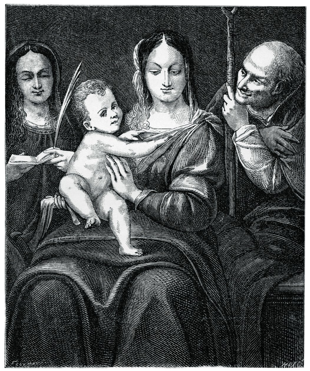 العائلة المقدسة مع سانت كاترين ، 1769 ، 1870 بواسطة غير معروف