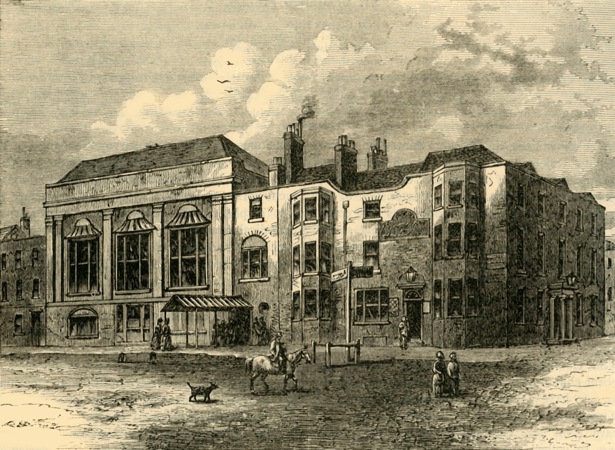 The Horns Tavern ، Kennington ، في عام 1820 ، c1878. بواسطة غير معروف