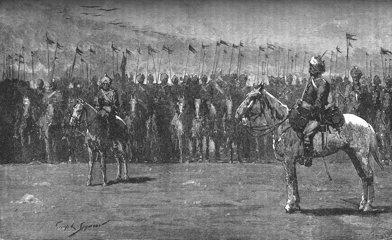 الوحدة الهندية - لانسر البنغال الثالث عشر ، c1882 بواسطة غير معروف