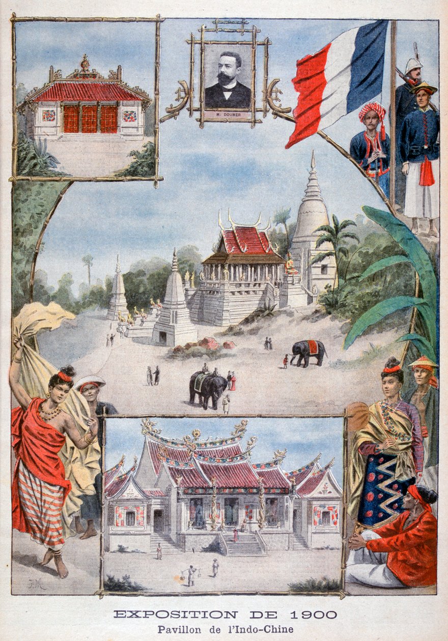 جناح الهند الصينية في المعرض العالمي لعام 1900 ، باريس ، 1900 بواسطة غير معروف