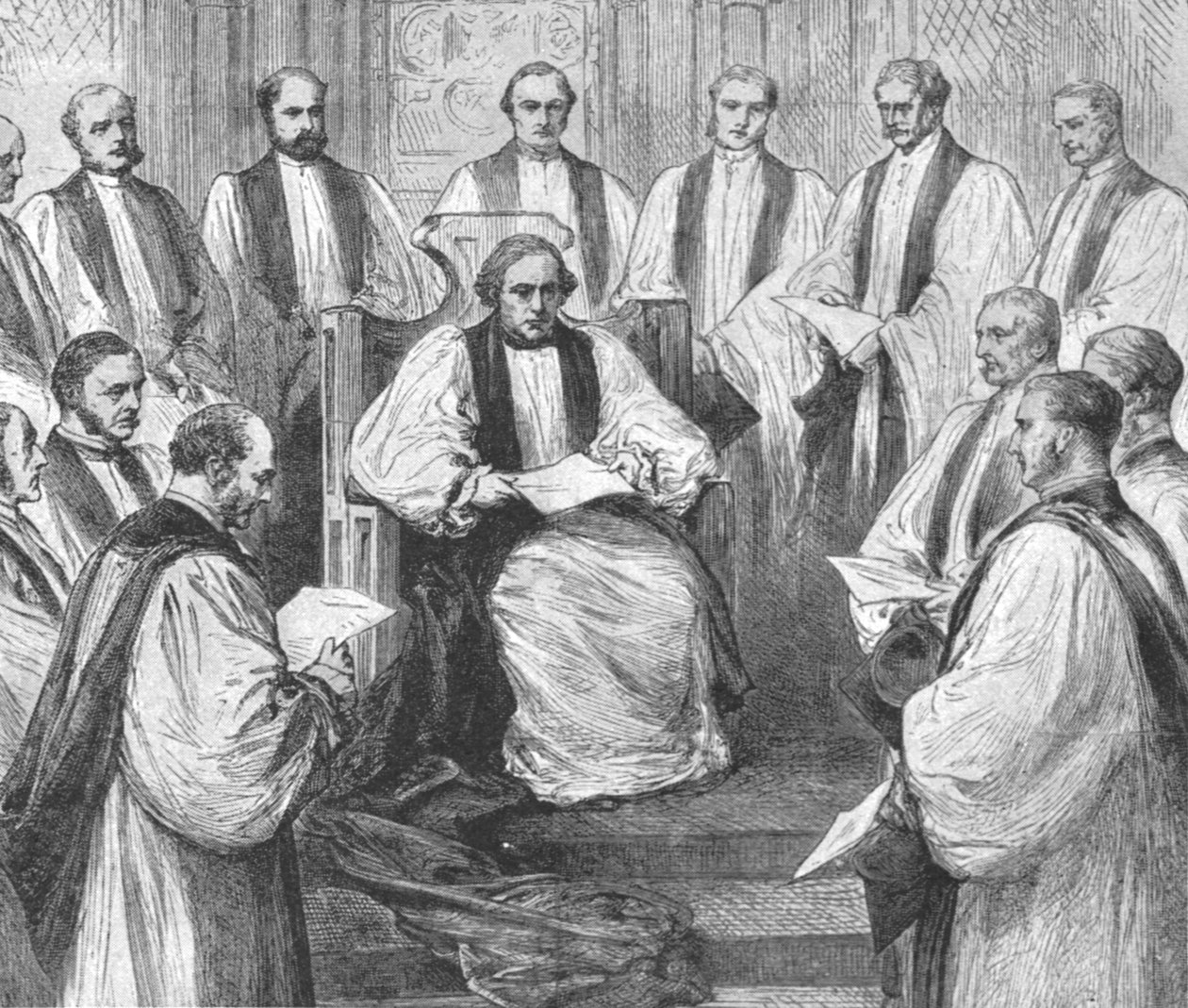 تنصيب د. بنسون كرئيس أساقفة كانتربري ، 22 مارس 1883 ، 1901. بواسطة غير معروف