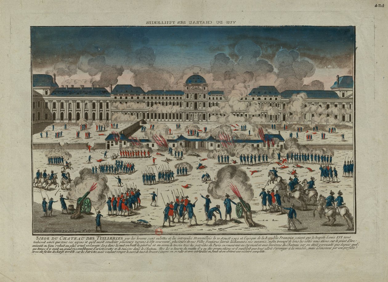 تمرد 10 أغسطس 1792 ، 1792. بواسطة غير معروف