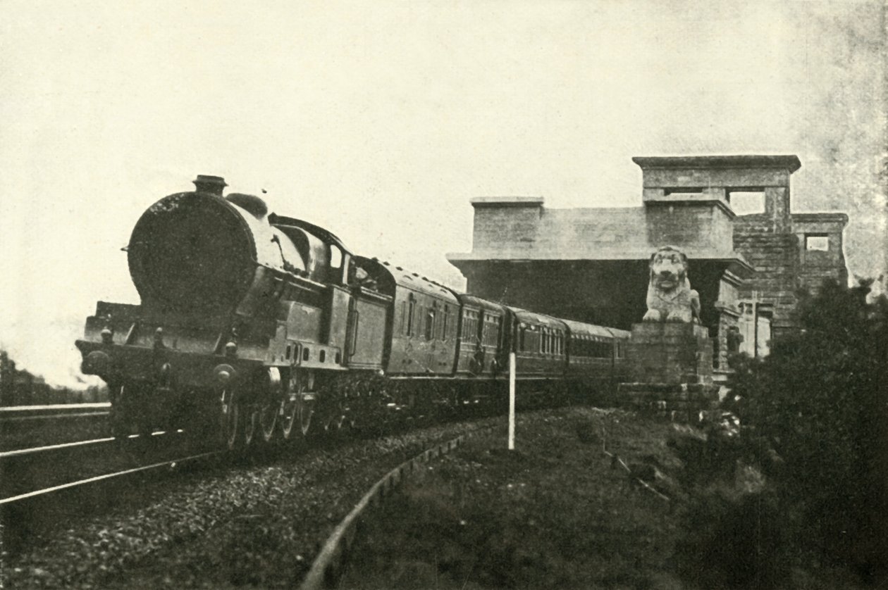 البريد الأيرلندي مغادرة جسر ميناي ، c1930. بواسطة غير معروف