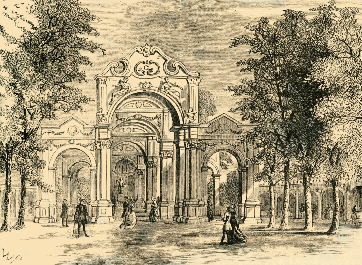 الممشى الإيطالي ، حدائق فوكسهول ، c1878. بواسطة غير معروف