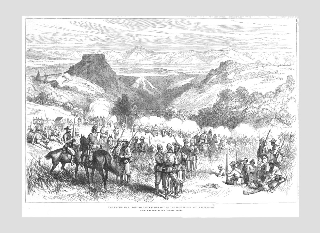 حرب الكفير - إخراج الكفار من الجبل الحديدي ووتركلوف ، 1878. بواسطة غير معروف