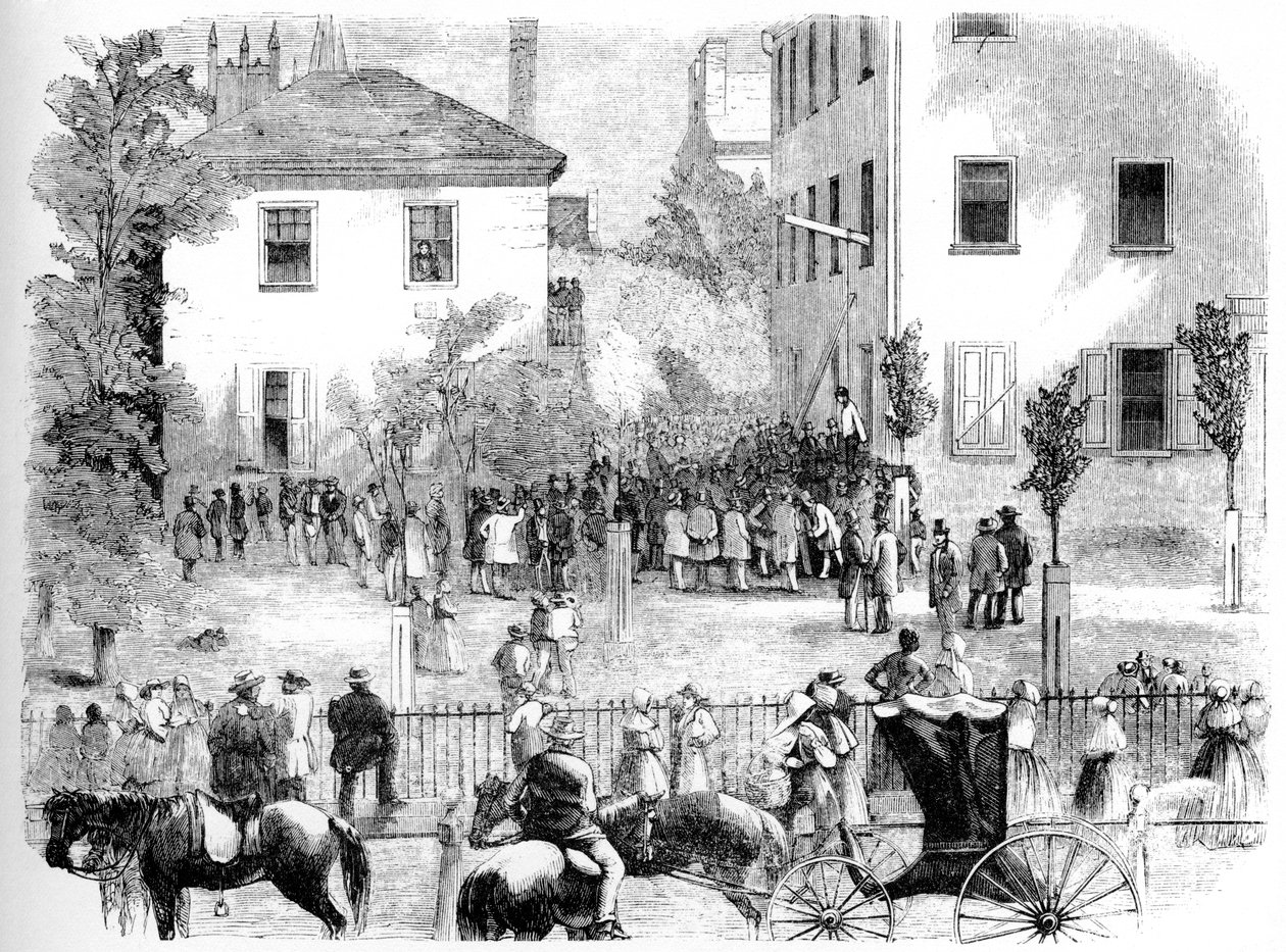 The Kentucky Lynching ، c1860 بواسطة غير معروف