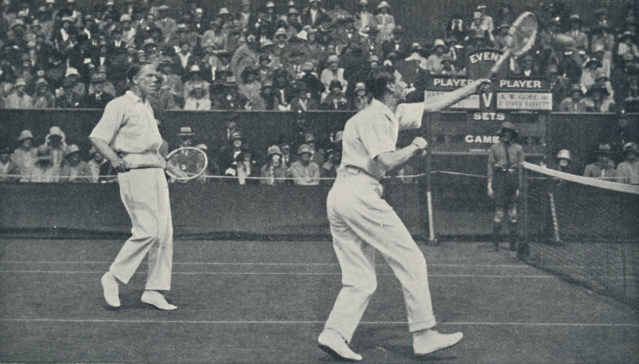 الملك كلاعب تنس ، 1926 ، 1937. بواسطة غير معروف