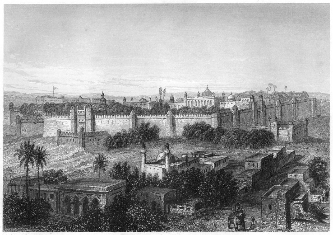 قصر الملوك في دلهي ، c1860 بواسطة غير معروف