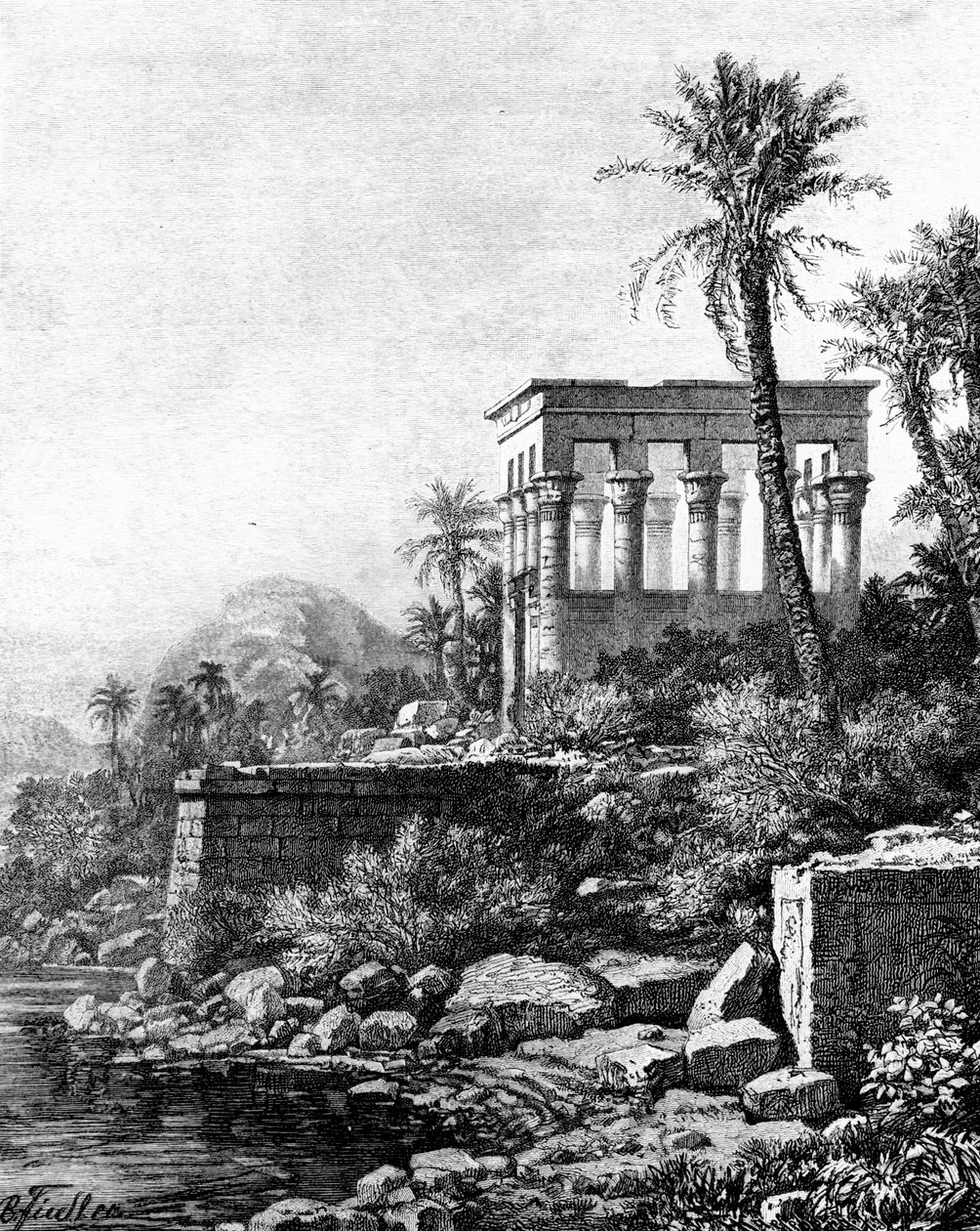 كشك ، معبد فيلة ، مصر ، 1881 بواسطة غير معروف