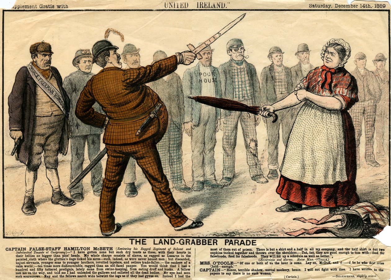 موكب Land-Grabber ، 1889 بواسطة غير معروف