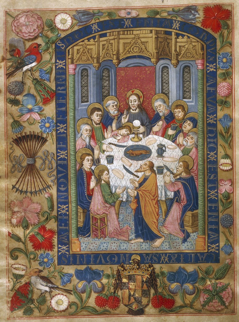العشاء الأخير ، 1502 بواسطة غير معروف