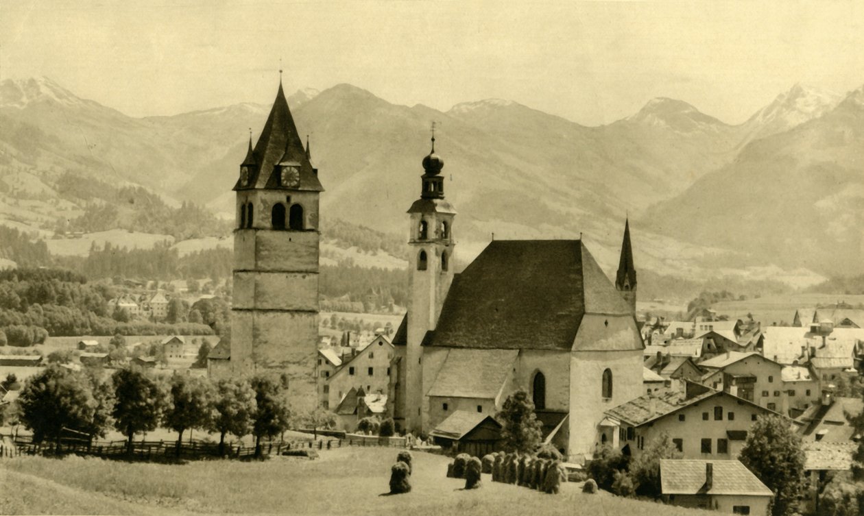 ال Liebfrauenkirche وكنيسة سانت أندرياس ، كيتزبوهيل ، تيرول ، النمسا ، c1935. بواسطة غير معروف
