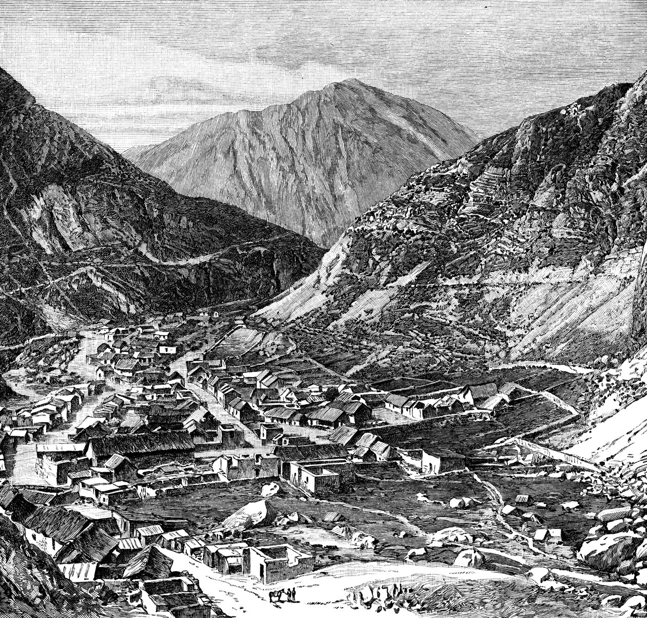 سكة حديد ليما - أورويا ، بيرو ، 1895 بواسطة غير معروف