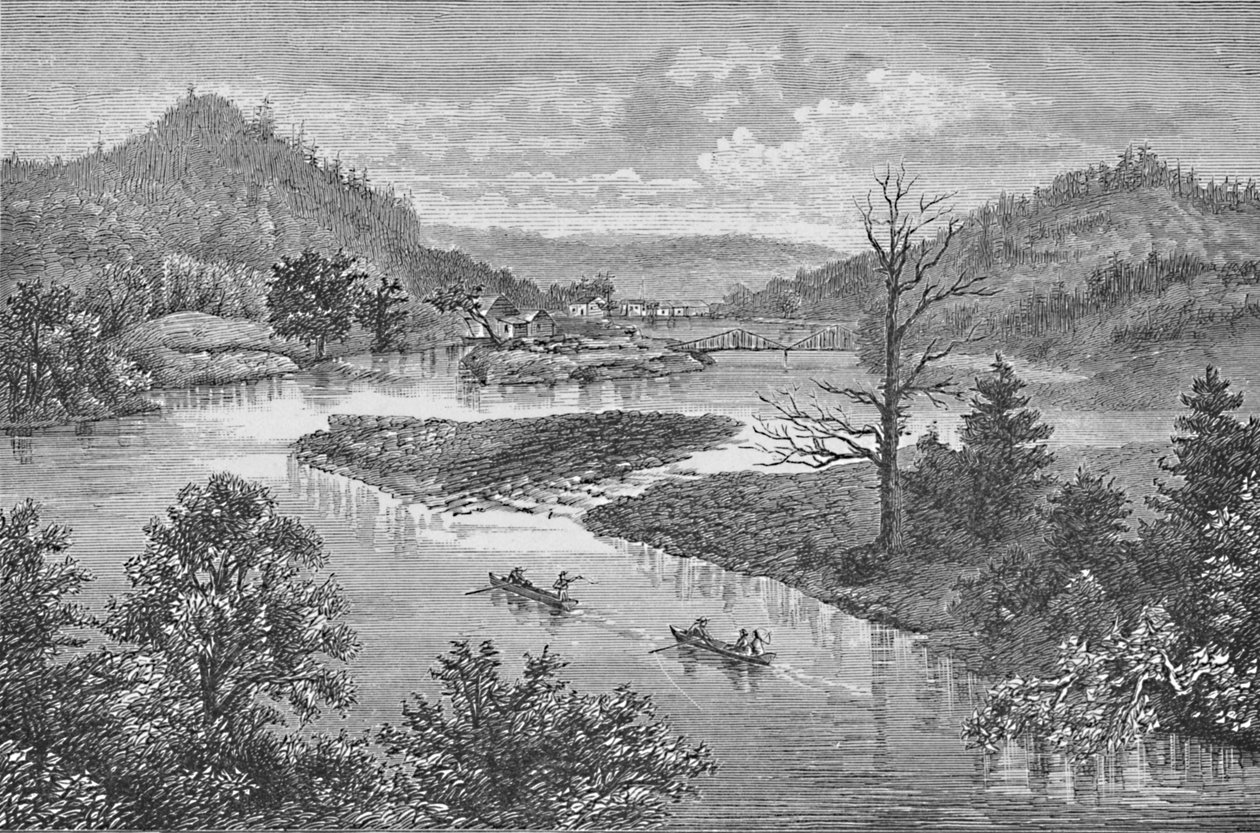 The Little Juniata - تيرون في المسافة ، 1883 بواسطة غير معروف
