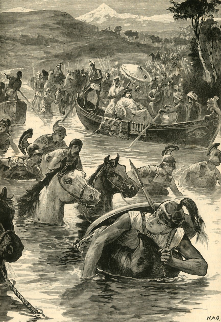 المقدونيون يعبرون جاكارتس ، 1890. بواسطة غير معروف
