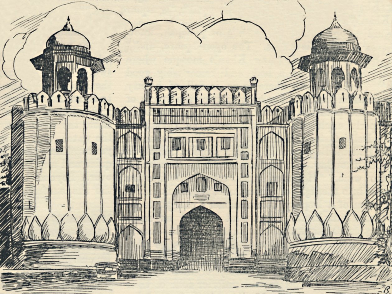 البوابة الرئيسية - حصن لاهور ، 1936. بواسطة غير معروف