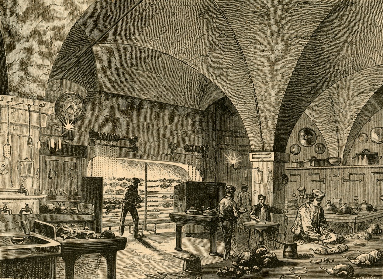 مطبخ منزل القصر ، 1897. بواسطة غير معروف