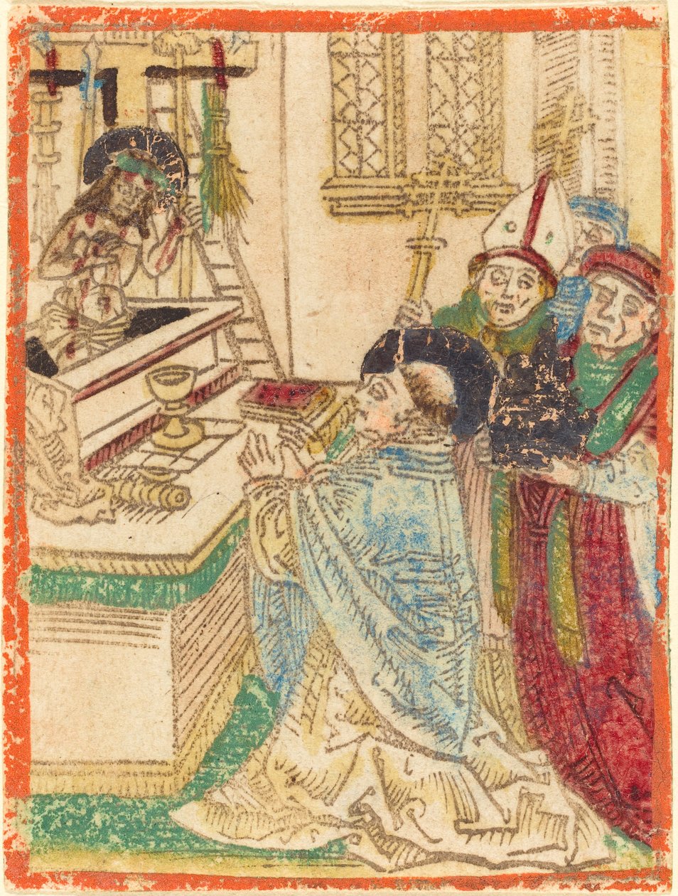 قداس القديس غريغوريوس 1480-1490. بواسطة غير معروف