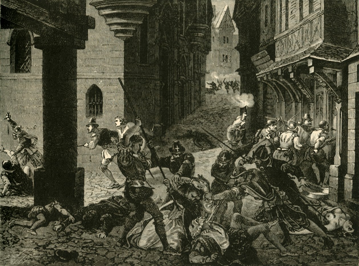 مذبحة القديس بارثولوميو ، 1572 ، 1890. بواسطة غير معروف