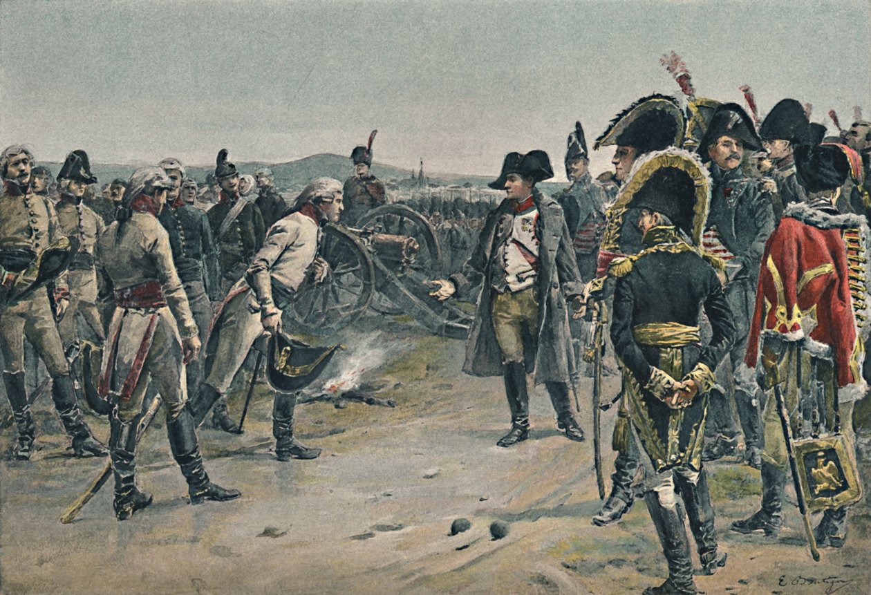 لقاء نابليون وماك ، 1805 ، 1896. بواسطة بول إميل بوتيني