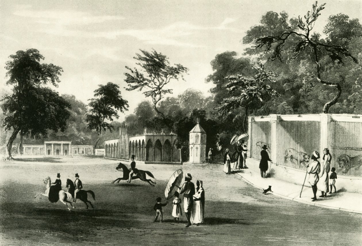 Menagerie في حديقة Barrackpore ، 1820 ، 1925. بواسطة غير معروف