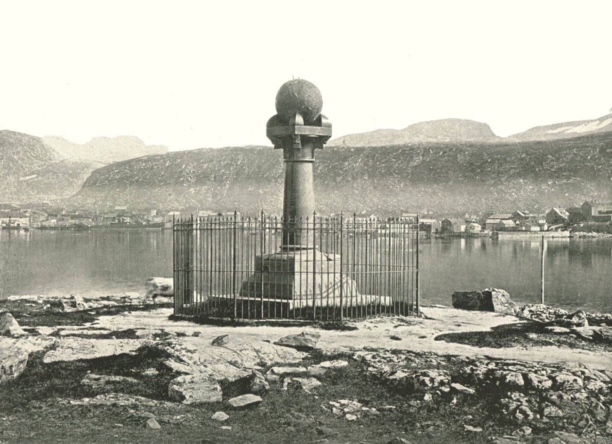 العمود الميريديان ، هامرفست ، النرويج ، 1895. بواسطة غير معروف
