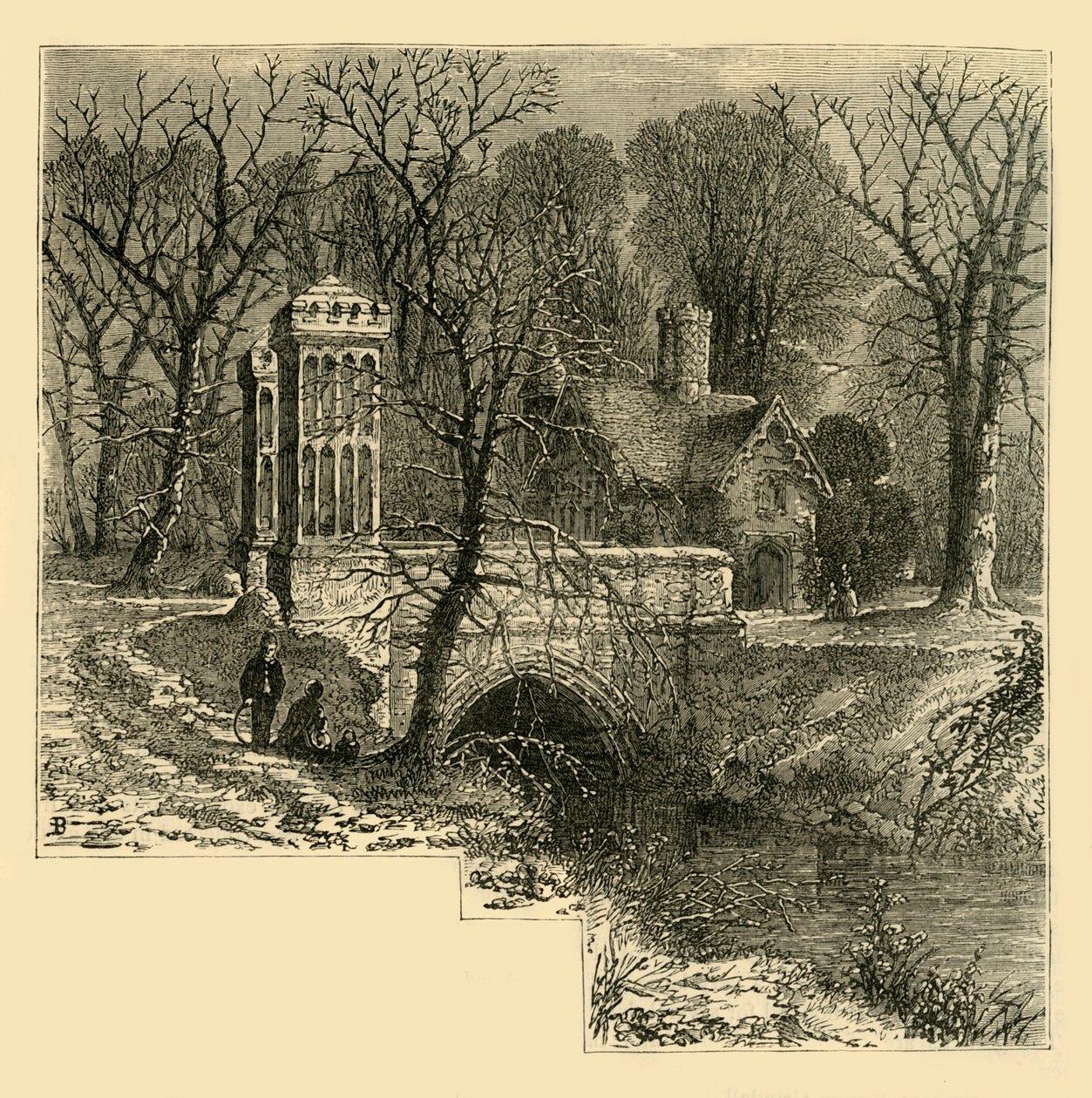 الخندق ، قصر فولهام ، c1878. بواسطة غير معروف