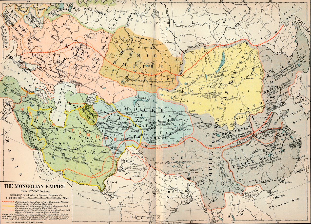 الإمبراطورية المنغولية من القرن الثاني عشر إلى القرن الخامس عشر ، 1903 ، 1904 بواسطة غير معروف