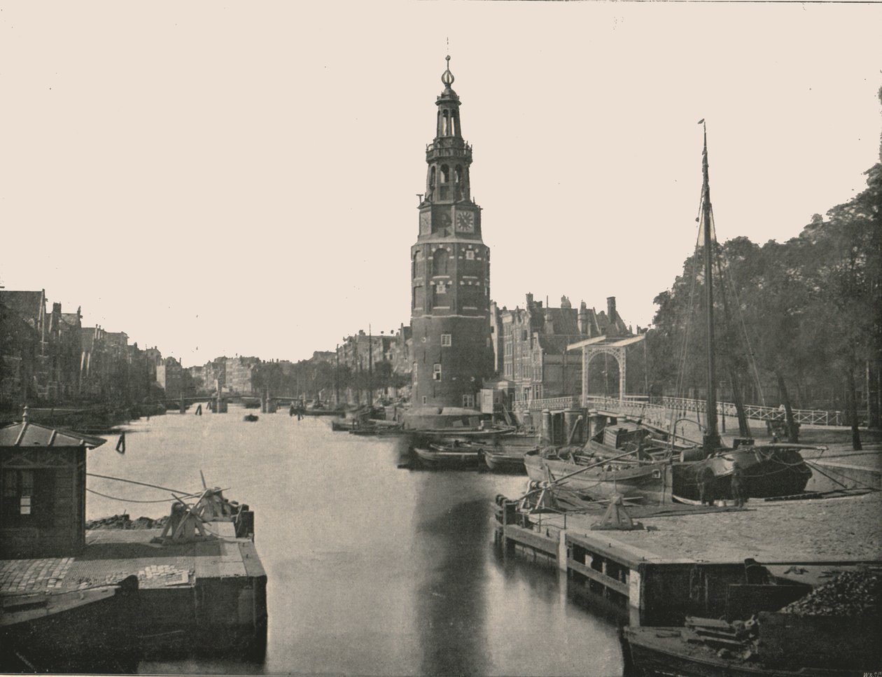 ال Montelbaanstoren ، أمستردام ، هولندا ، 1895. بواسطة غير معروف