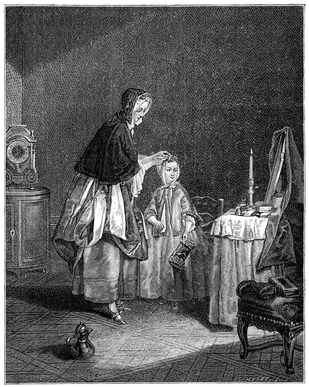 تواليت الصباح ، 1885 بواسطة غير معروف