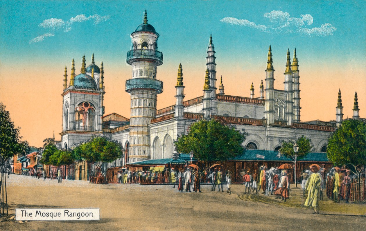 مسجد رانجون ، 1888 بواسطة غير معروف