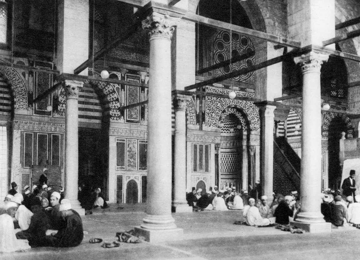 مسجد المؤيد ، القاهرة ، مصر ، 1920 م بواسطة غير معروف