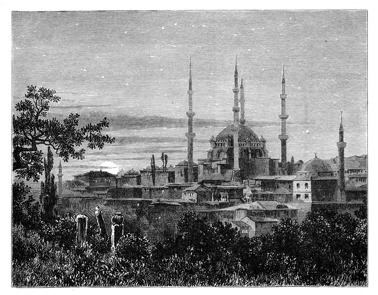 مسجد سليم الثاني في أدريانوبل ، تركيا ، c1888 بواسطة غير معروف