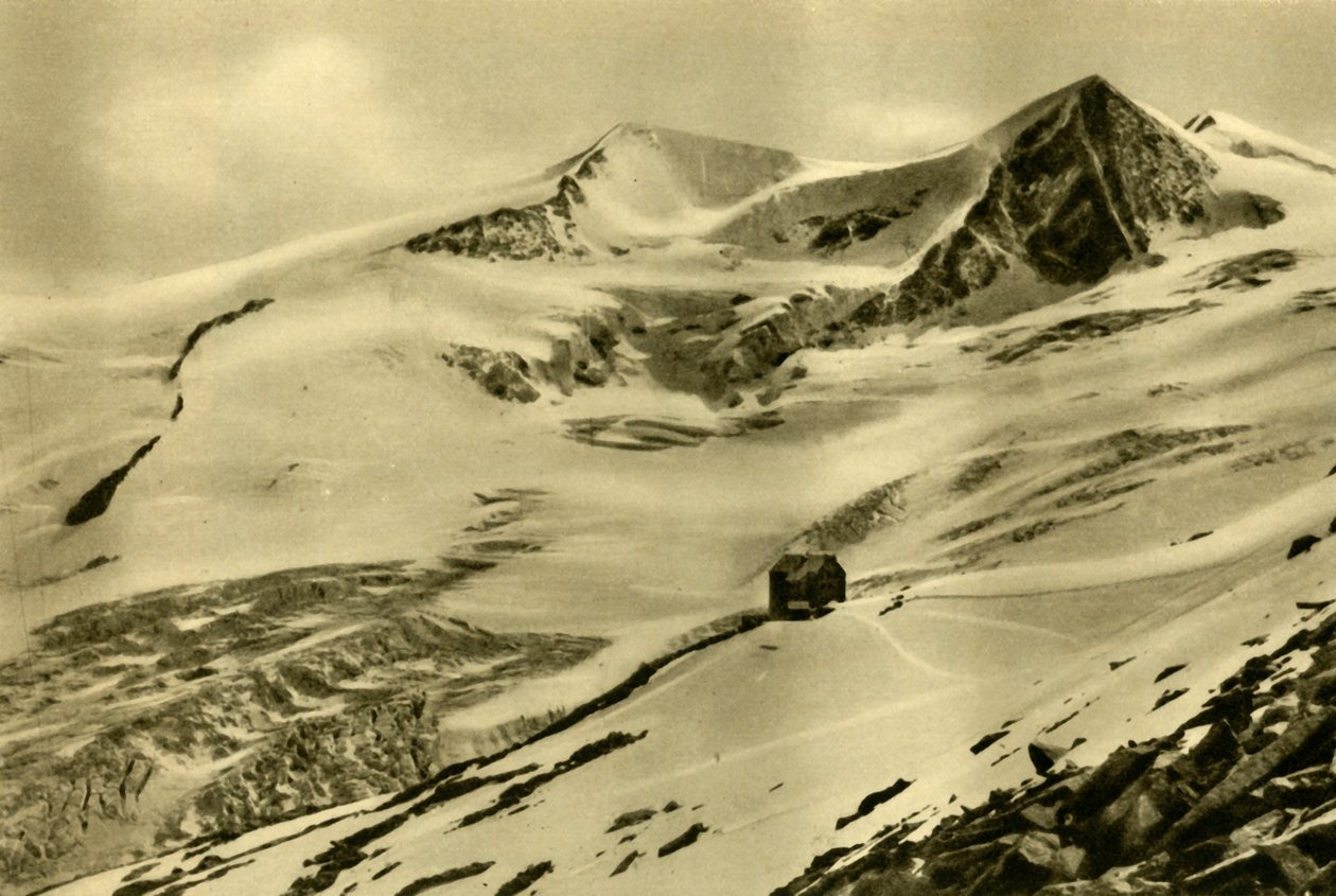 The Neue Prager Hütte ، جبل Großvenediger ، تيرول ، النمسا ، c1935. بواسطة غير معروف