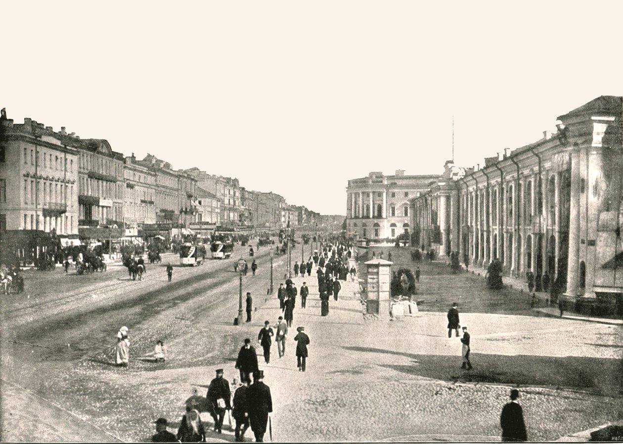 نيفسكي بروسبكت ، سان بطرسبرج ، روسيا ، 1895. بواسطة غير معروف