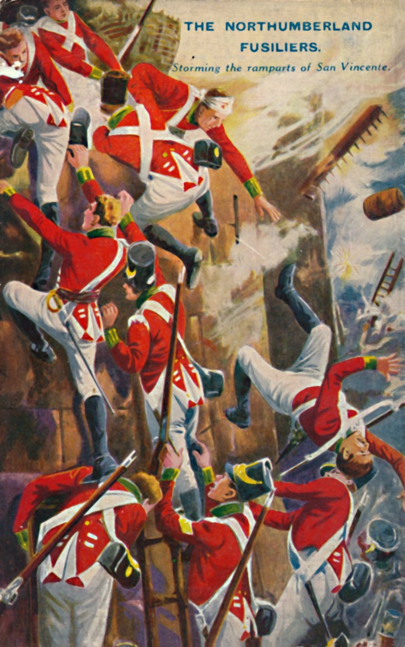 The Northumberland Fusiliers. اقتحام أسوار سان فنسنت ، 1812 ، 1939. بواسطة غير معروف