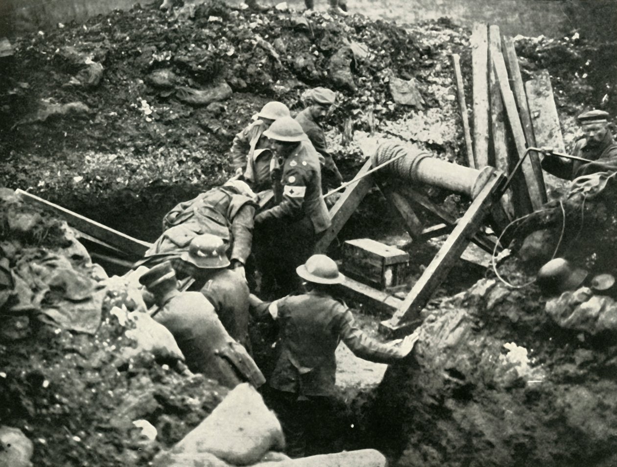الهجوم على جبهة كامبراي: حادثة غريبة من المعركة ، 1919. بواسطة غير معروف