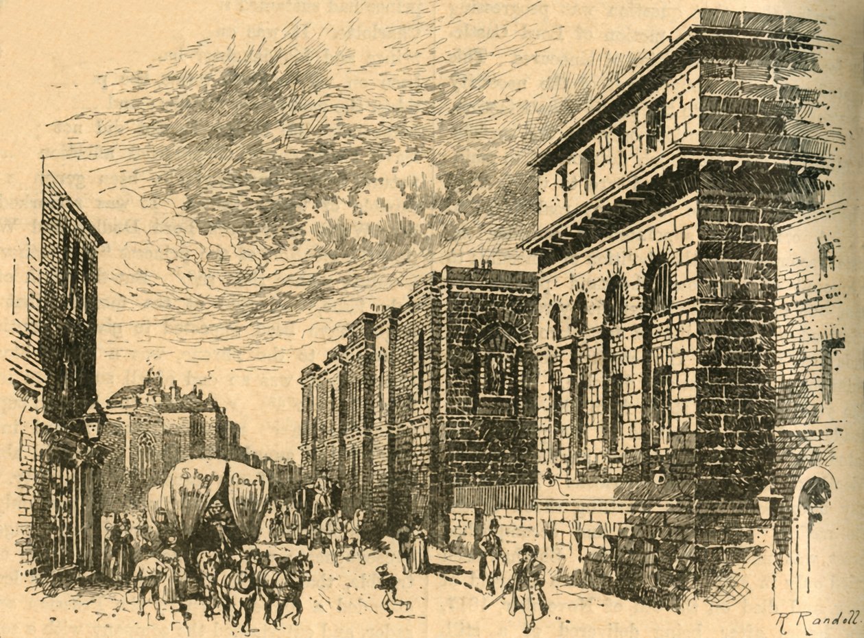 The Old Bailey ، لندن ، أوائل القرن التاسع عشر c1890. بواسطة غير معروف