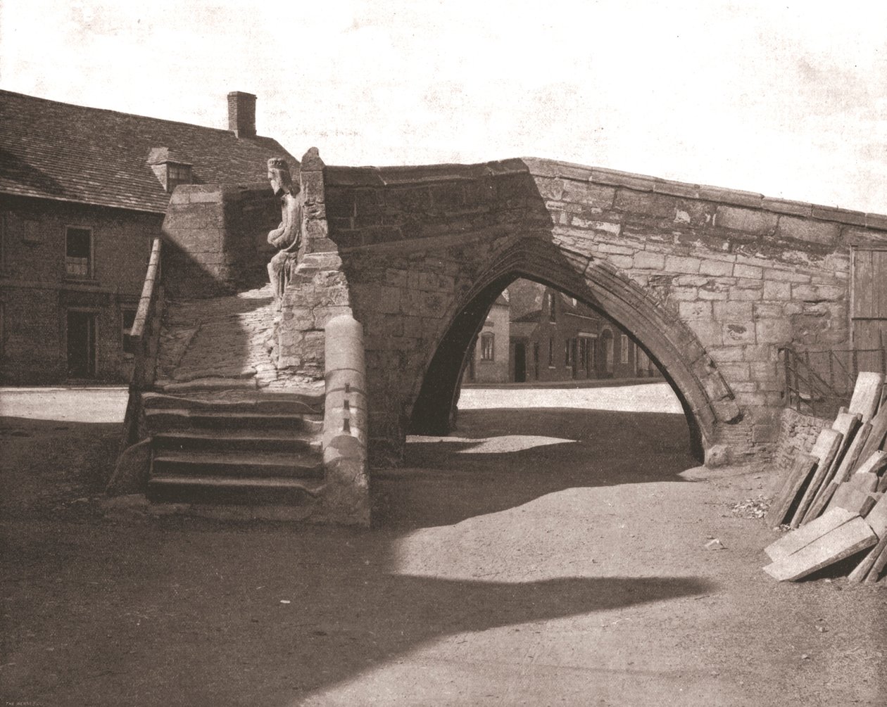 الجسر القديم في كرويلاند ، لينكولنشاير ، 1894. بواسطة غير معروف