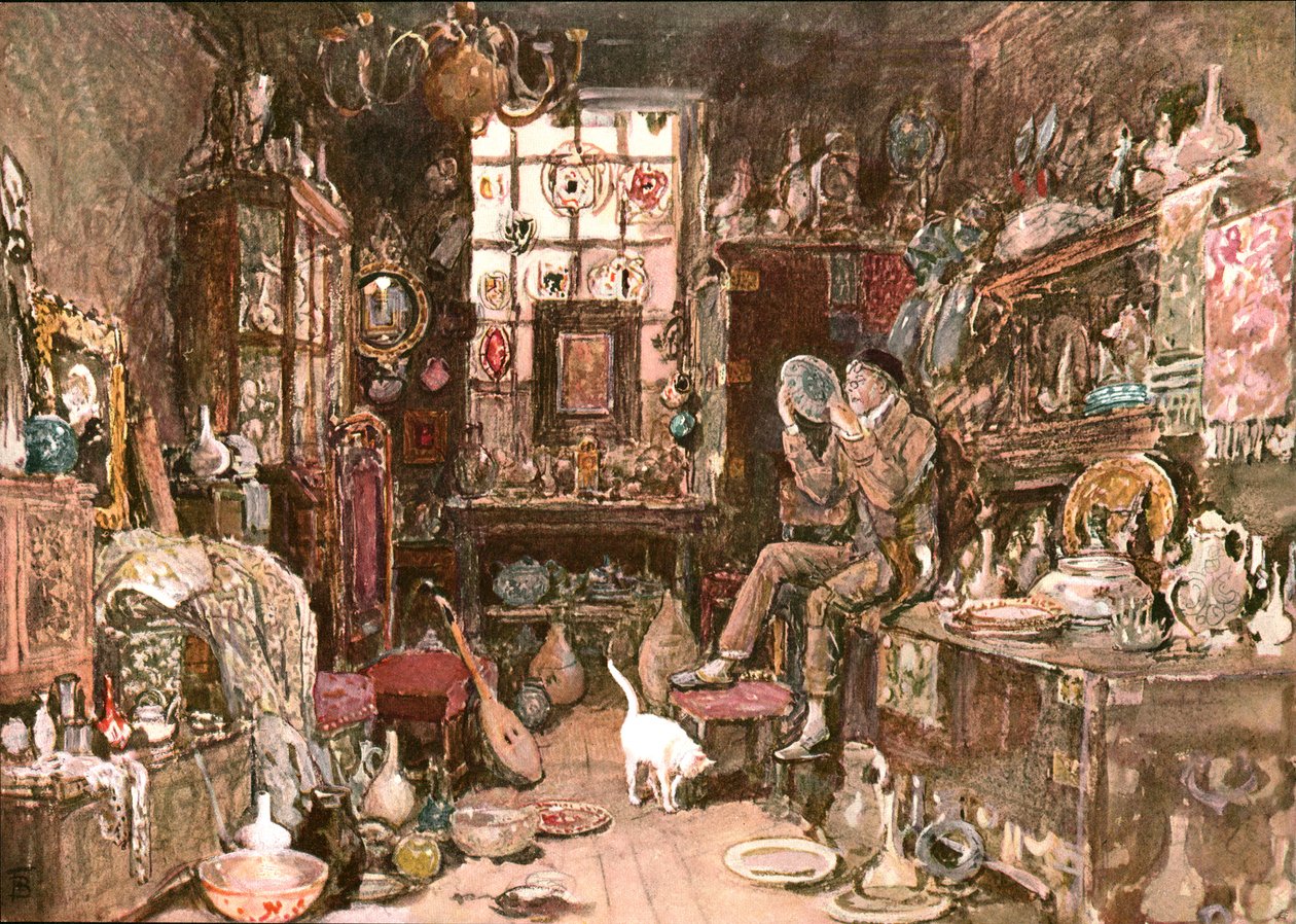 متجر الفضول القديم ، c1900. بواسطة غير معروف