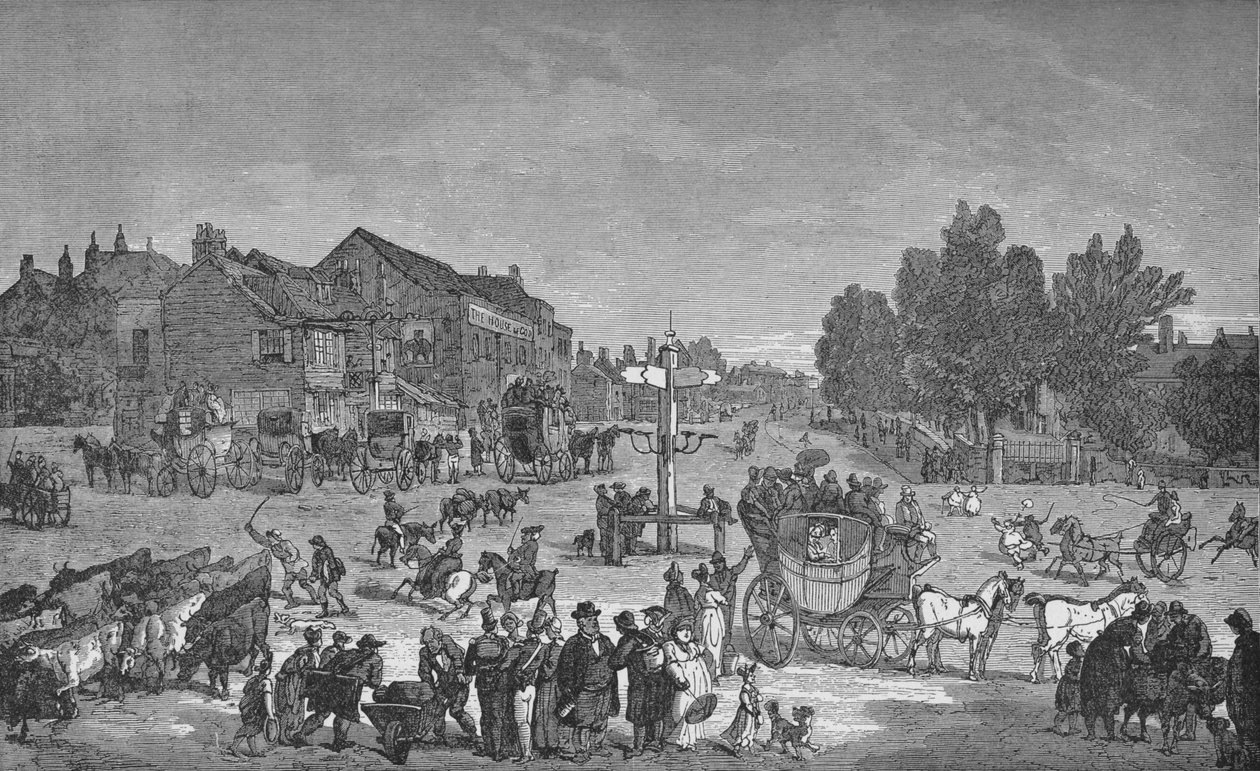 The Old Elephant and Castle Inn ، c1785 ، 1912 بواسطة غير معروف
