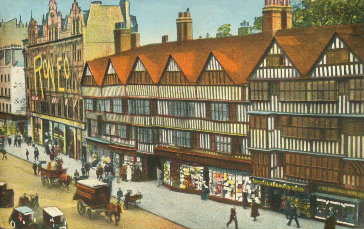 The Old Houses، Holborn، London، c1910. بواسطة غير معروف