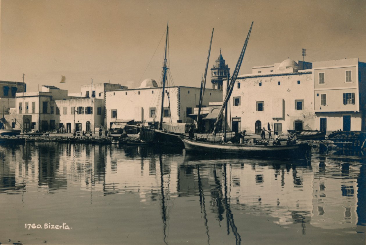 ميناء بنزرت القديم بتونس 1936 بواسطة غير معروف