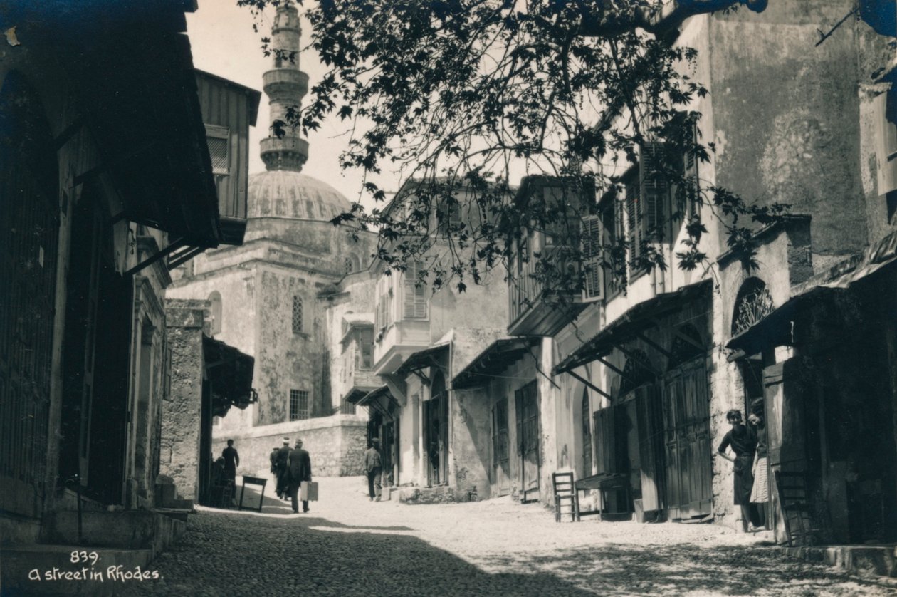 مدينة رودس القديمة ، اليونان ، 1936 بواسطة غير معروف