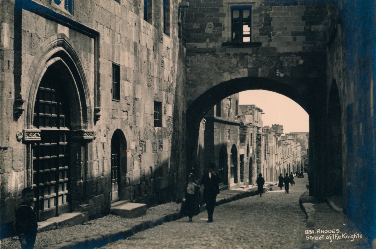 مدينة رودس القديمة ، اليونان ، 1936 بواسطة غير معروف