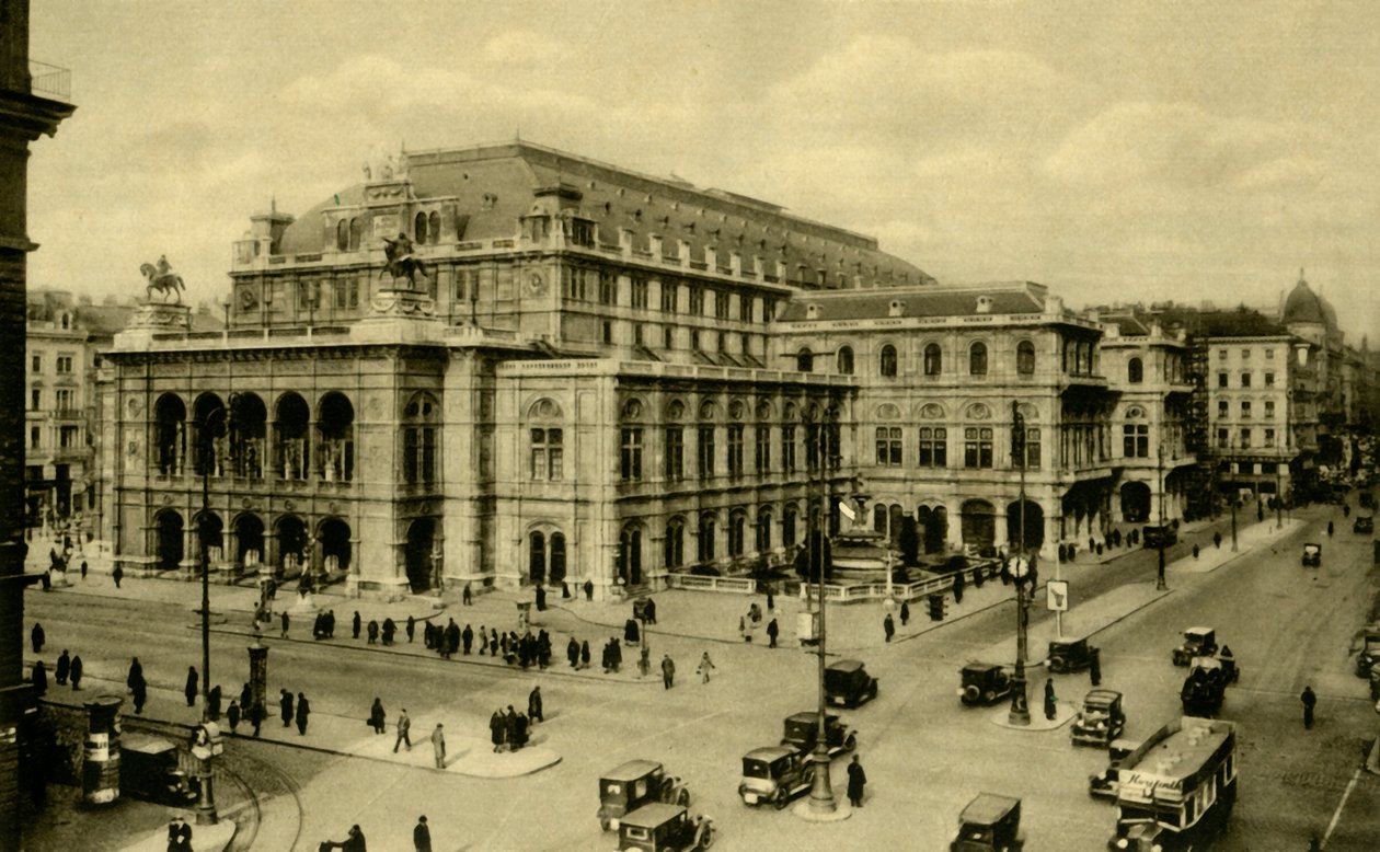 دار الأوبرا ، فيينا ، النمسا ، c1935. بواسطة غير معروف