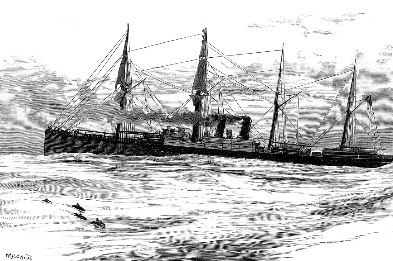شركة أورينت ستيم للملاحة البخارية أورينت ، c1880 بواسطة غير معروف