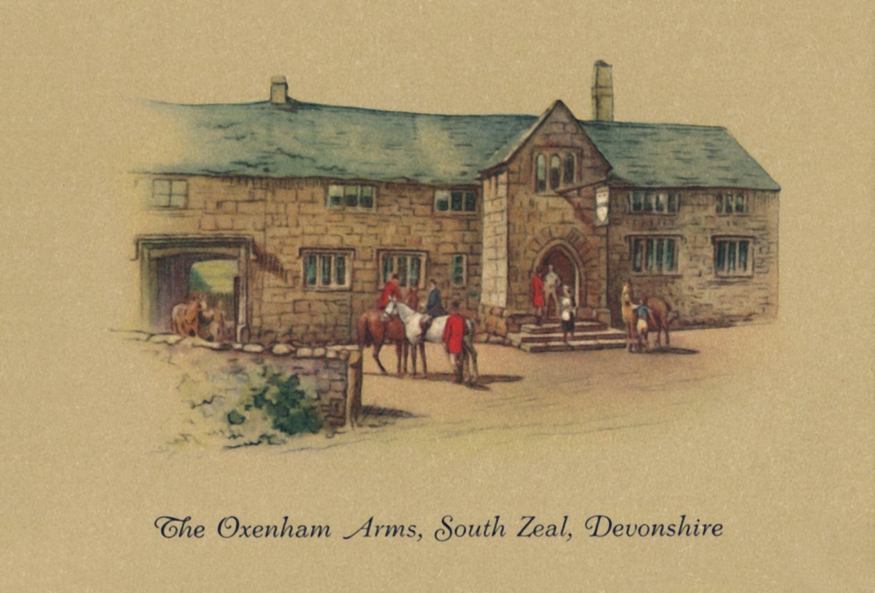 The Oxenham Arms، South Zeal ، ديفونشاير ، 1939 بواسطة غير معروف