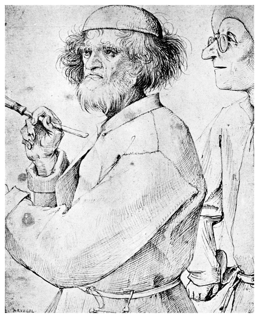 الرسام والمتذوق ، c1565 1956 بواسطة غير معروف