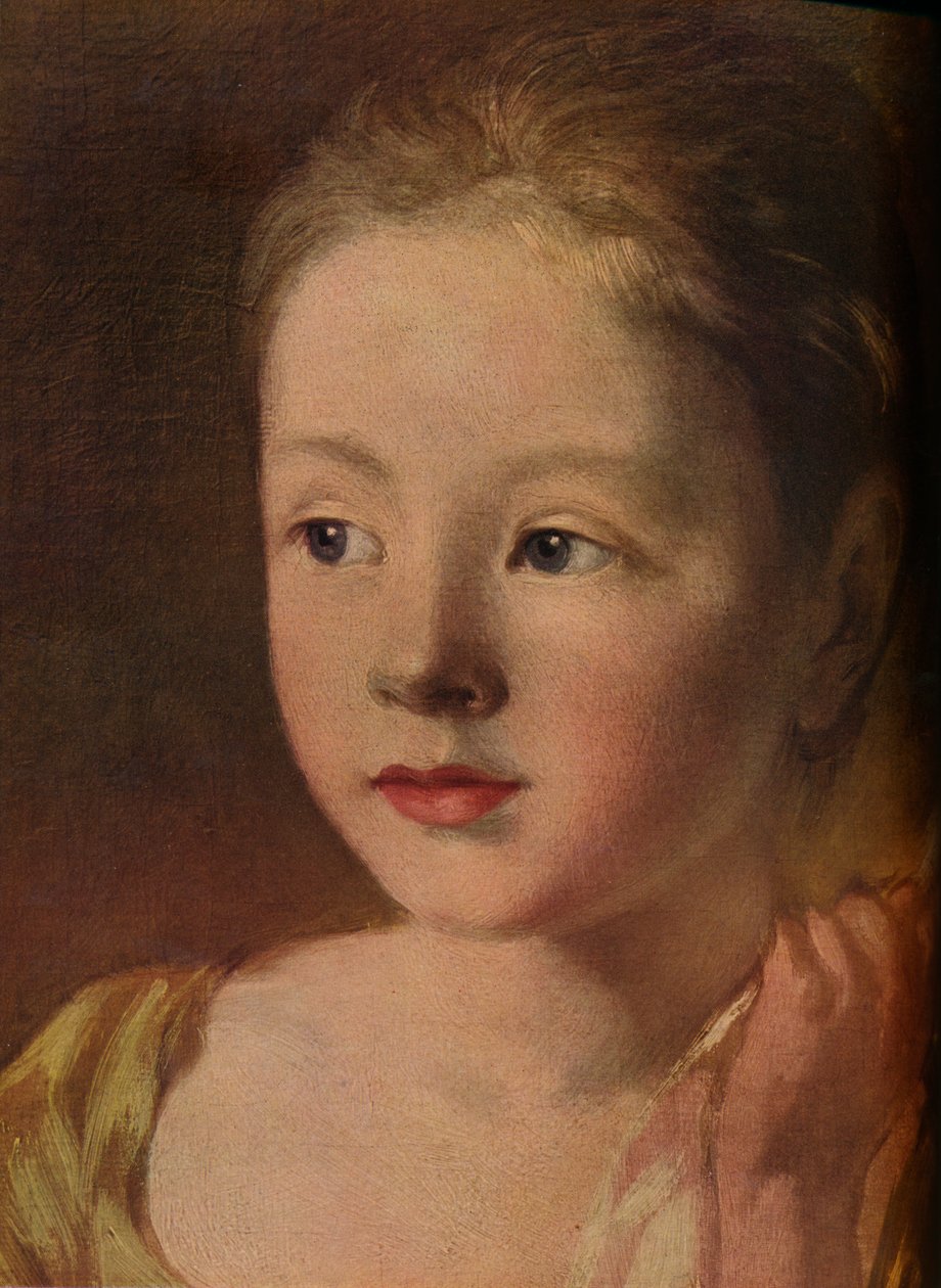 بنات الرسامين يلاحقون الفراشة ، التفاصيل ، c1756 ، 1937 بواسطة غير معروف